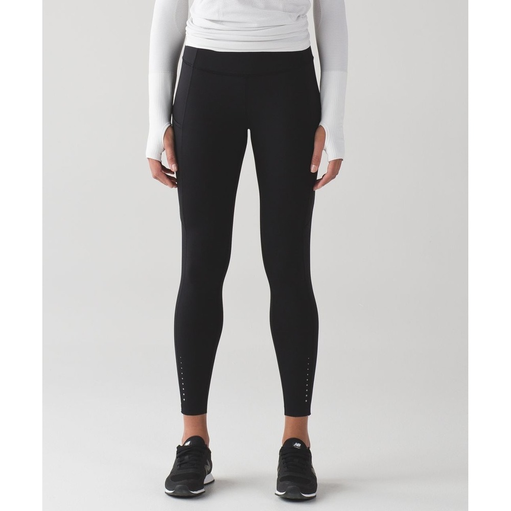 NWOT Lululemon F&F Pant *Full Length 28" Nulux 5 Pockets Active Black - Size 4